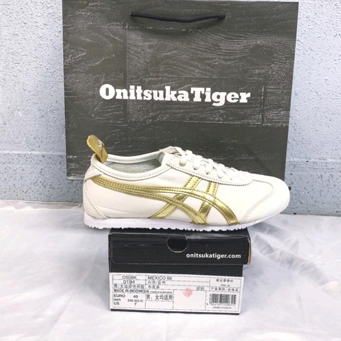Onitsuka Tiger Mexico  White x Gold Women's