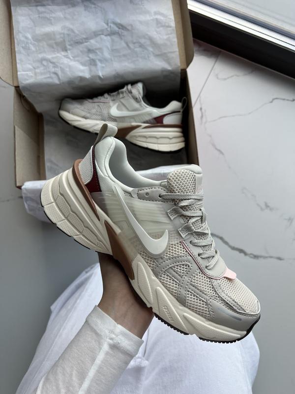 Nike V2K Run Beige/Pink – Women’s Sneakers