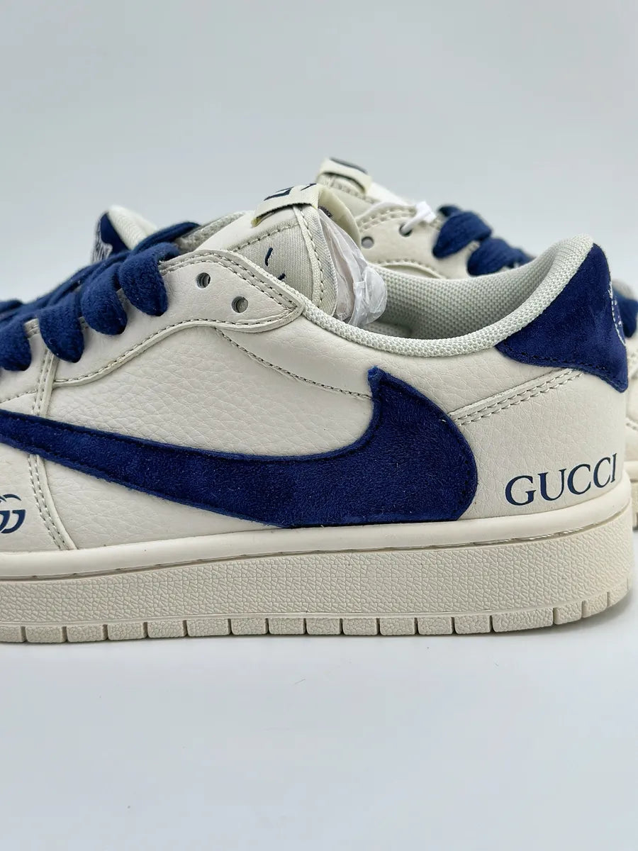 Gucci x Nike Dunk Low White&Navy