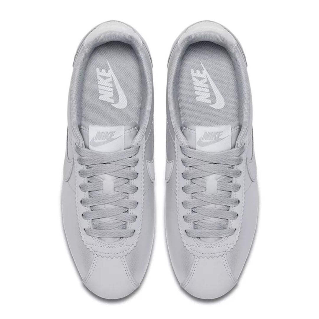 Nike Cortez 23 Premium Leather Women Sneakers - Silver