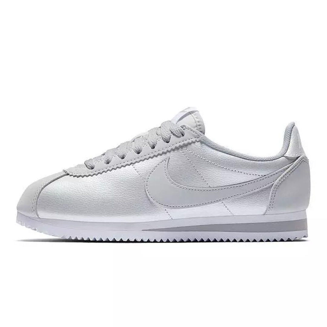 Nike Cortez 23 Premium Leather Women Sneakers - Silver