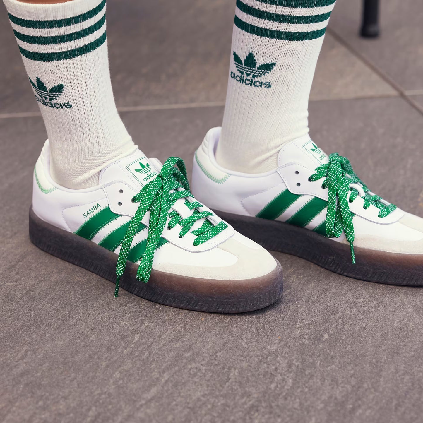 Adidas Samba OG Men Sneakers - White/Green