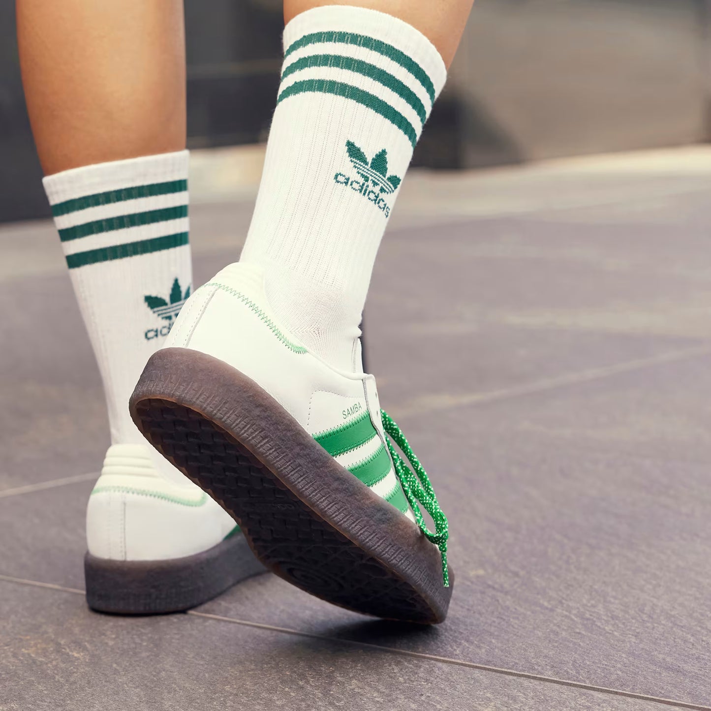 Adidas Samba OG Men Sneakers - White/Green