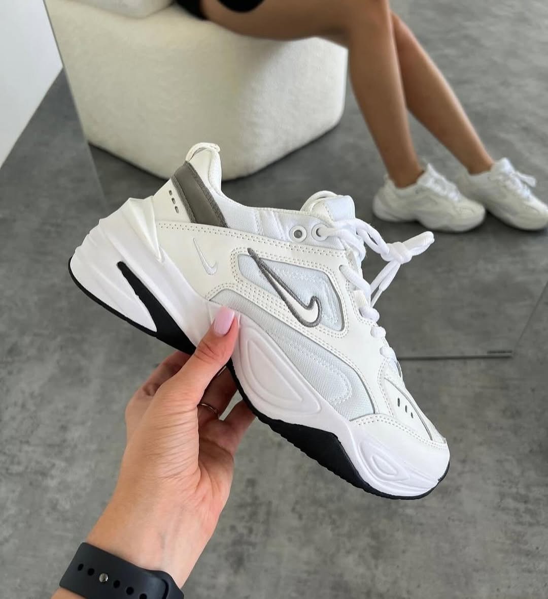 Nike M2K Tekno – White / Cool Grey / Black