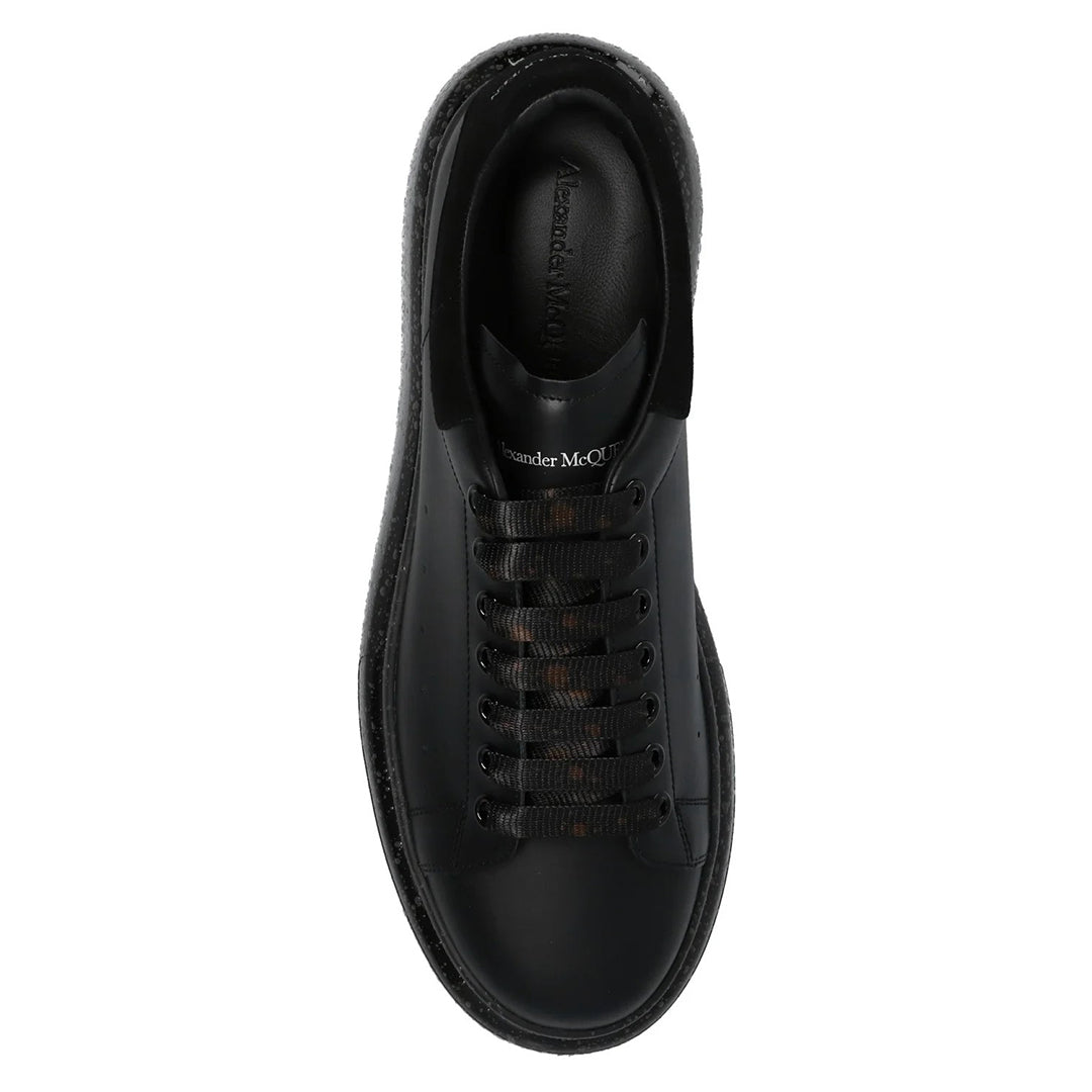 Alexander McQueen LARRY Leather Men Sneakers - Black
