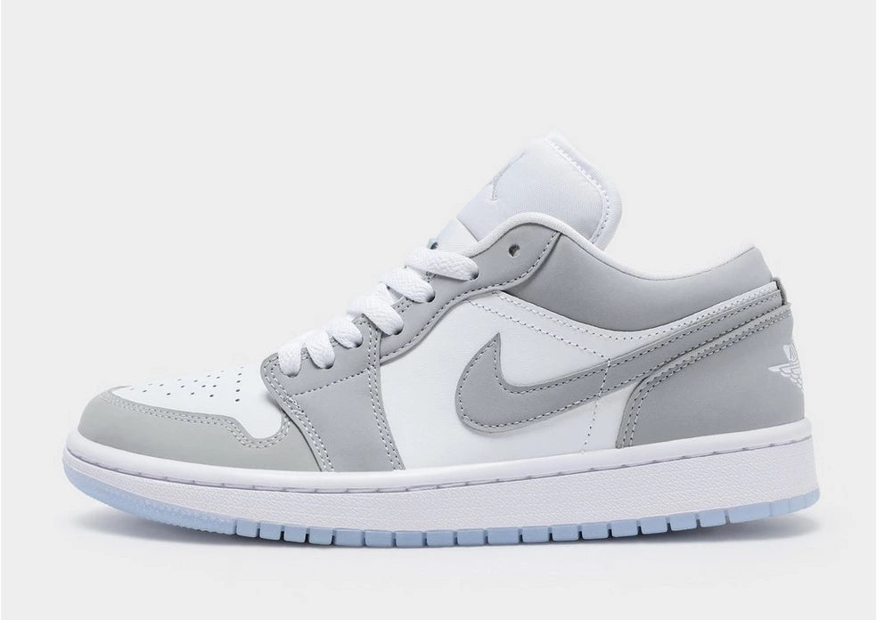 Nike Air Jordan 1 Low Men Sneakers - White/Wolf Grey