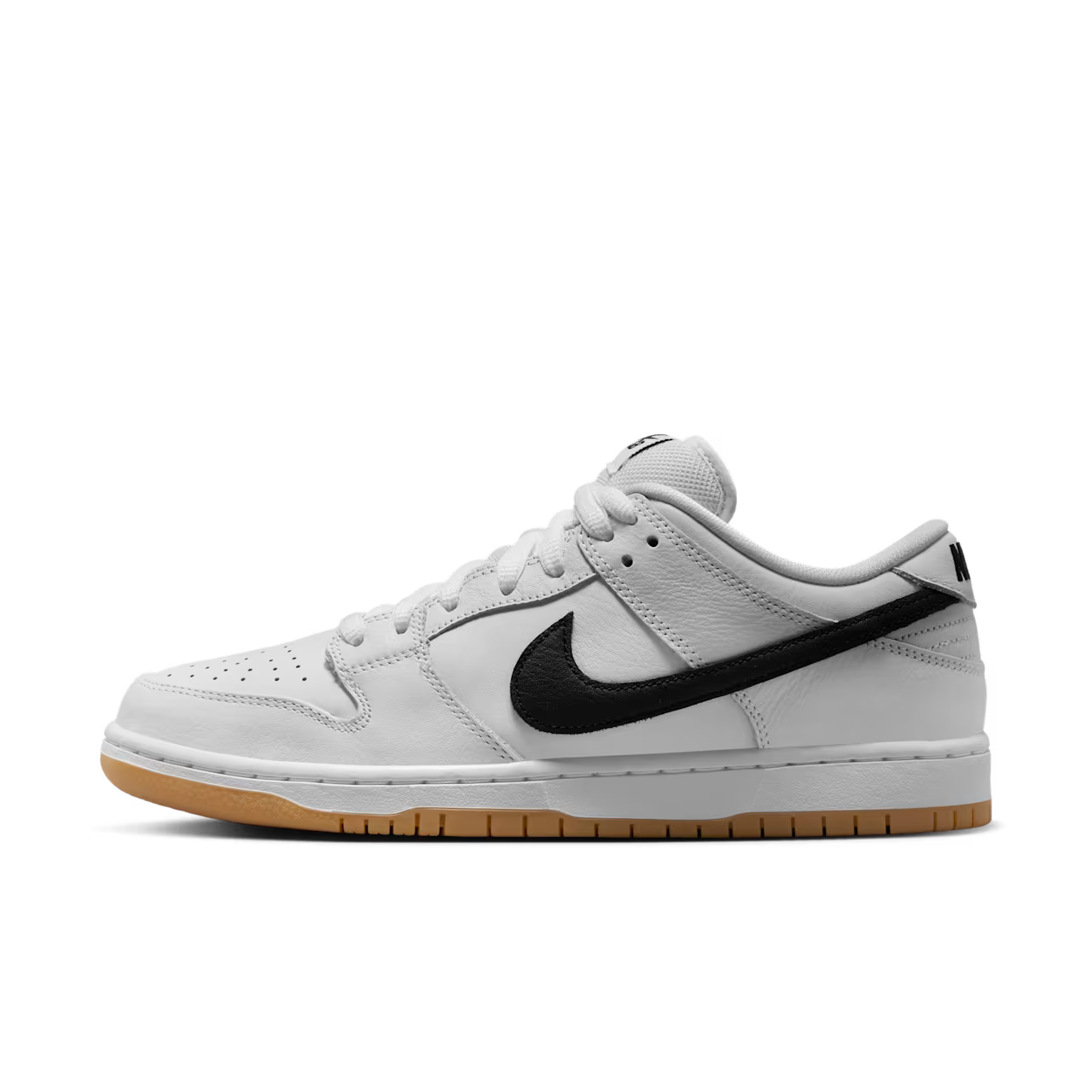 Nike SB Dunk Low White and Gum Light Brown