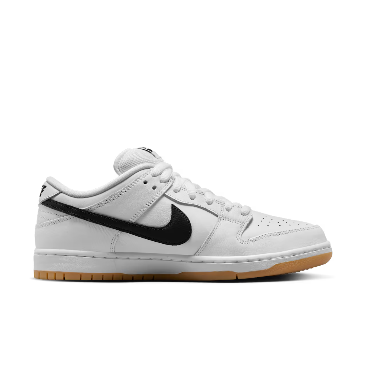 Nike SB Dunk Low White and Gum Light Brown