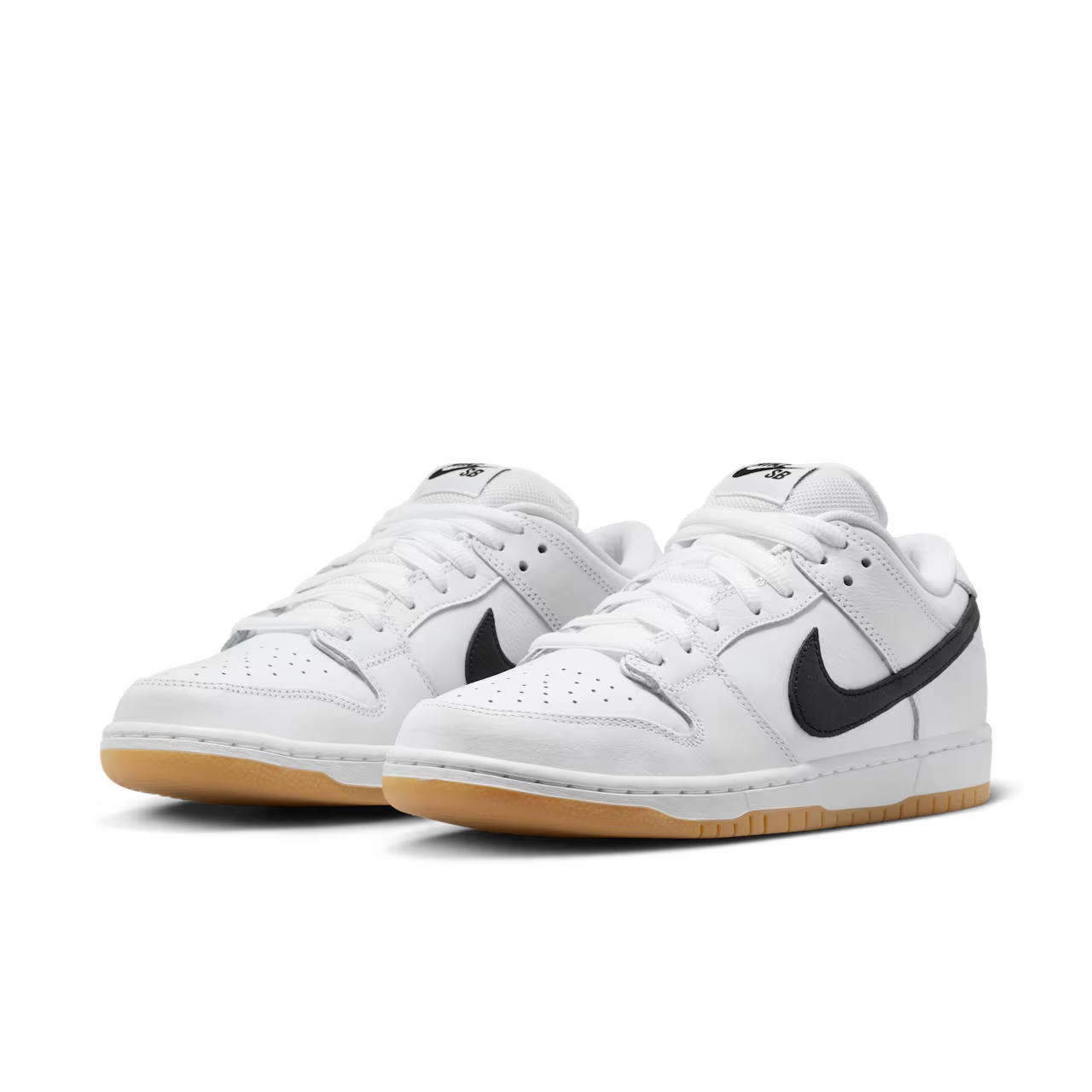 Nike SB Dunk Low White and Gum Light Brown