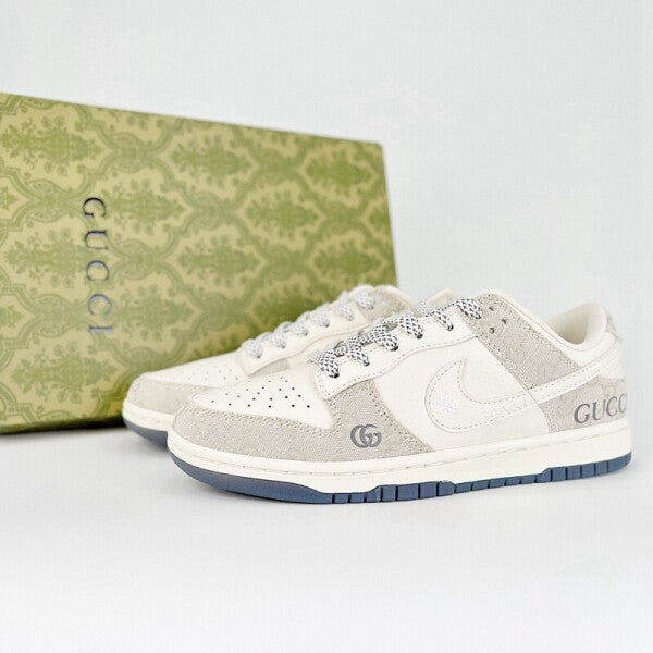 Gucci x Nike Dunk Low White&Gray
