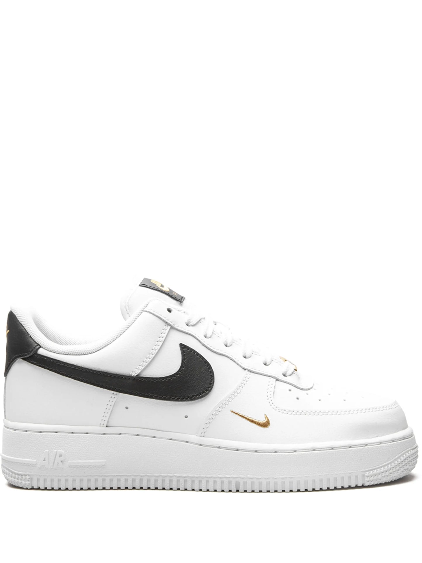 Nike Air Force 1 White Black Gold Sneakers Premium Style