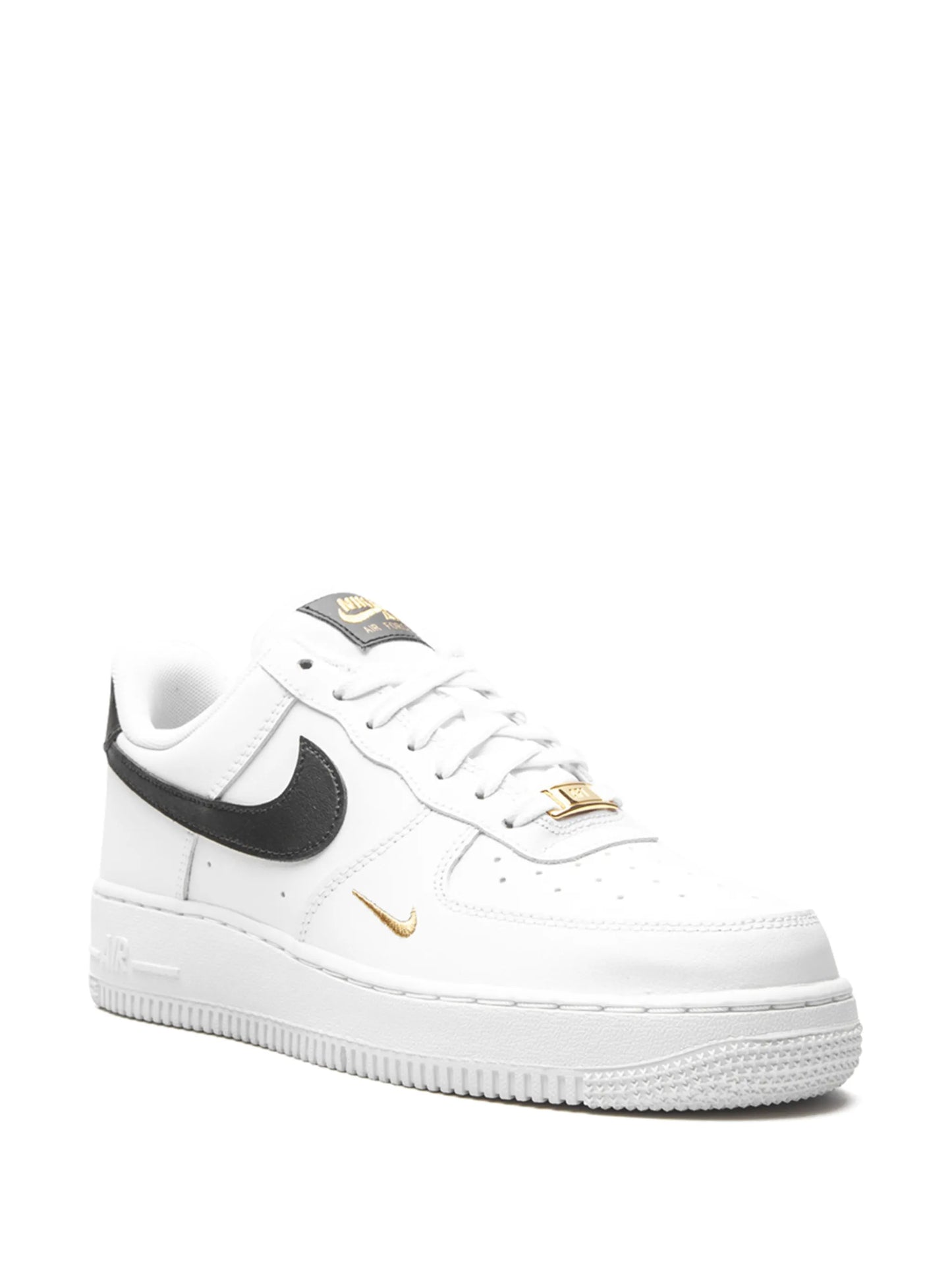 Nike Air Force 1 White Black Gold Sneakers Premium Style