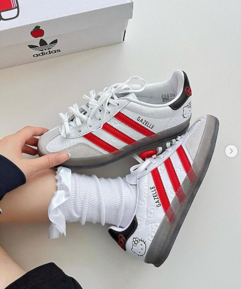 Adidas Gazelle Hello Kitty White/Red