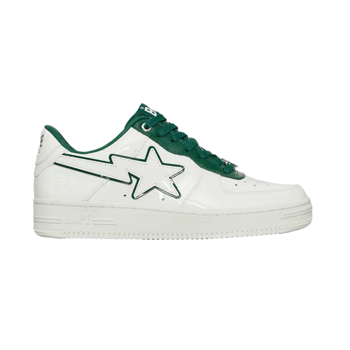 A BATHING APE® White&Green