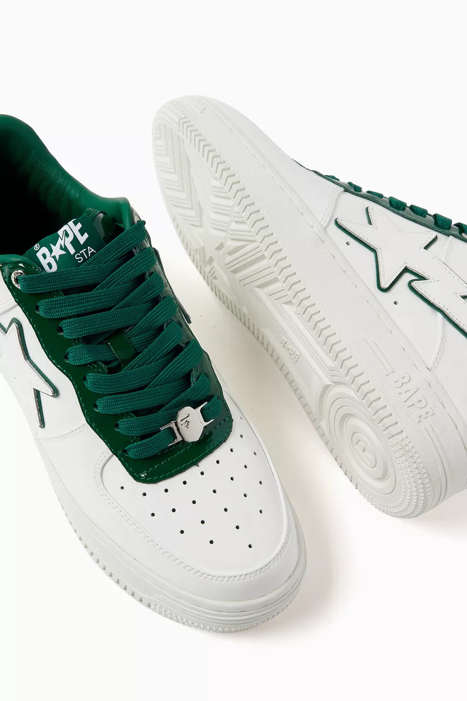 A BATHING APE® White&Green
