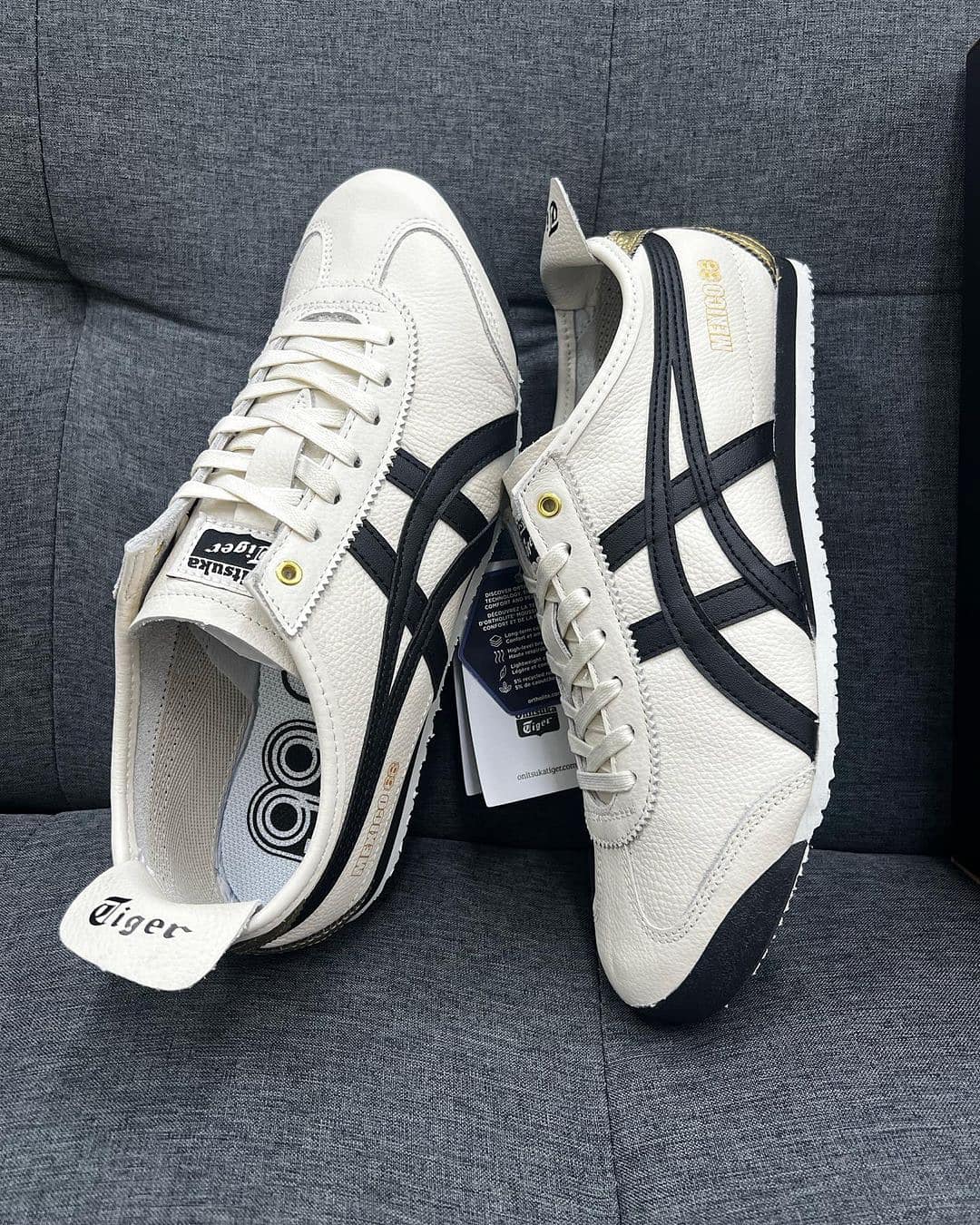 Onitsuka Tiger Mexico White x Black Women's