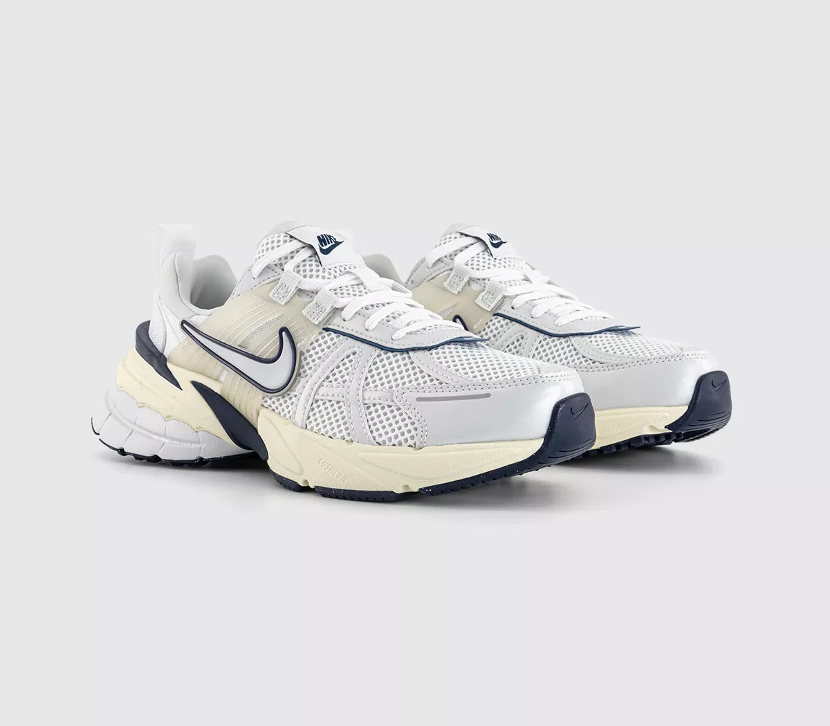 Nike V2K Run White Platinum Tint Photon Dust Sneakers