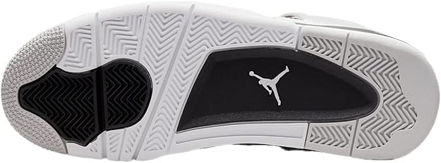 Air Jordan 4 Retro White Black Neutral Grey Sneakers