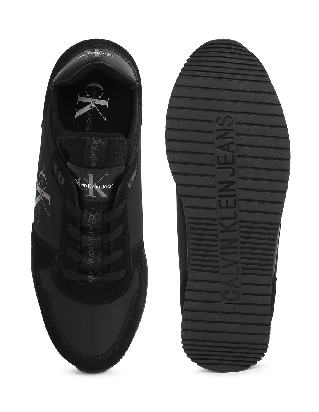 **Calvin Klein Runner Sock Lace Up Shoes – Men’s Sneakers