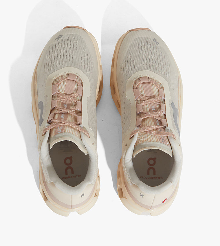 ON Cloudmonster Moon Fawn Mesh Women's Sneakers