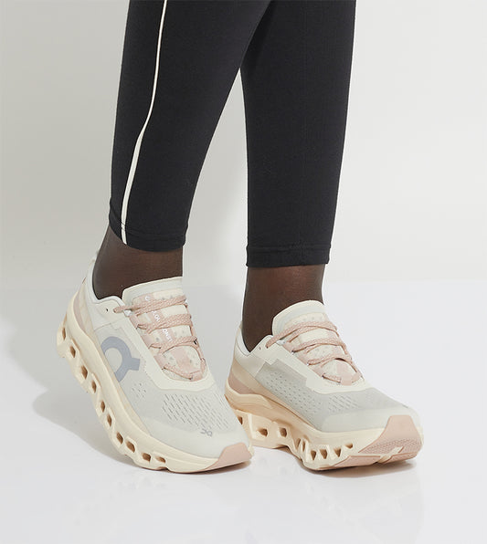 ON Cloudmonster Moon Fawn Mesh Women's Sneakers