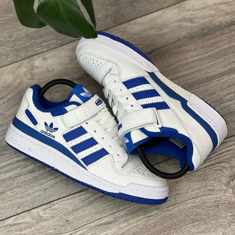 adidas Forum Low – White / Royal Blue
