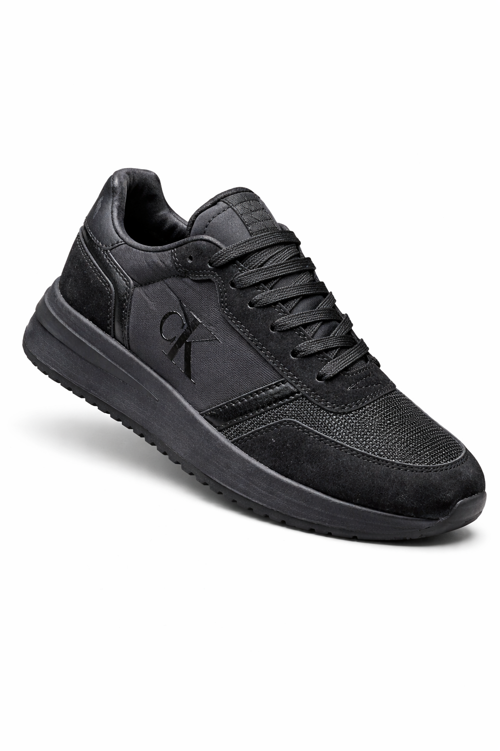 Calvin Klein Suede Trainers – Triple Black – Men’s Sneakers
