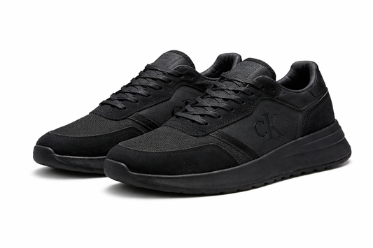 Calvin Klein Suede Trainers – Triple Black – Men’s Sneakers