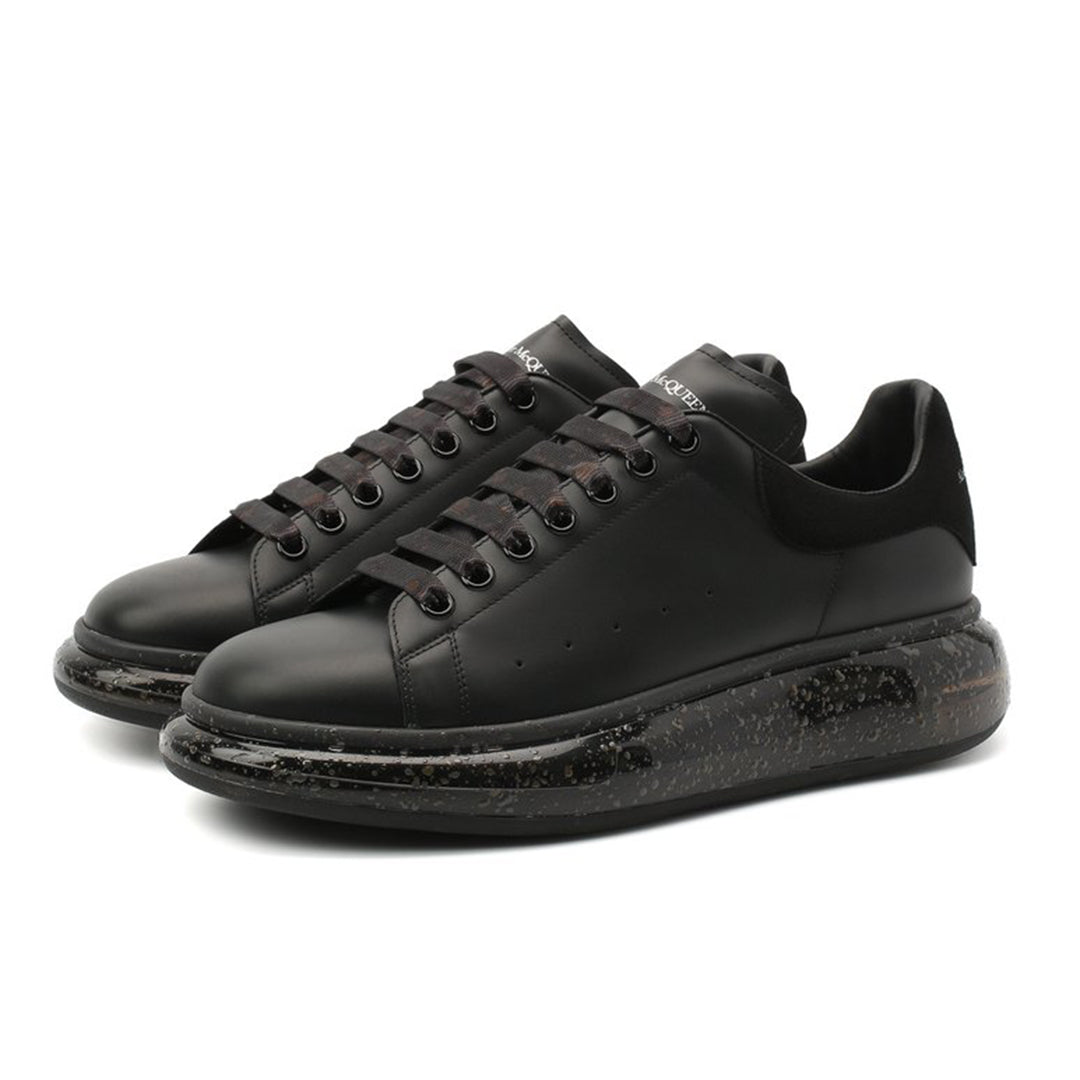 Alexander McQueen LARRY Leather Men Sneakers - Black
