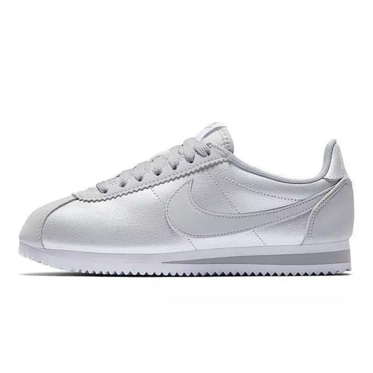 Nike Cortez 23 Premium Leather Women Sneakers - Silver