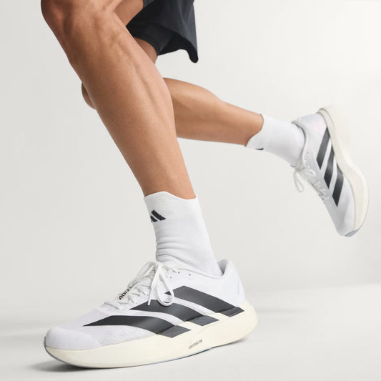 Adidas Adizero EVO SL White Silver Running Shoes White x Black
