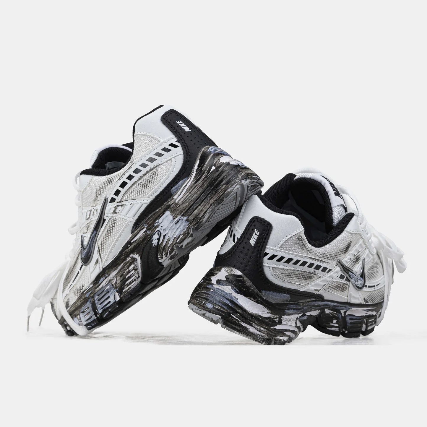 ## Nike Initiator Custom White Black Sneakers