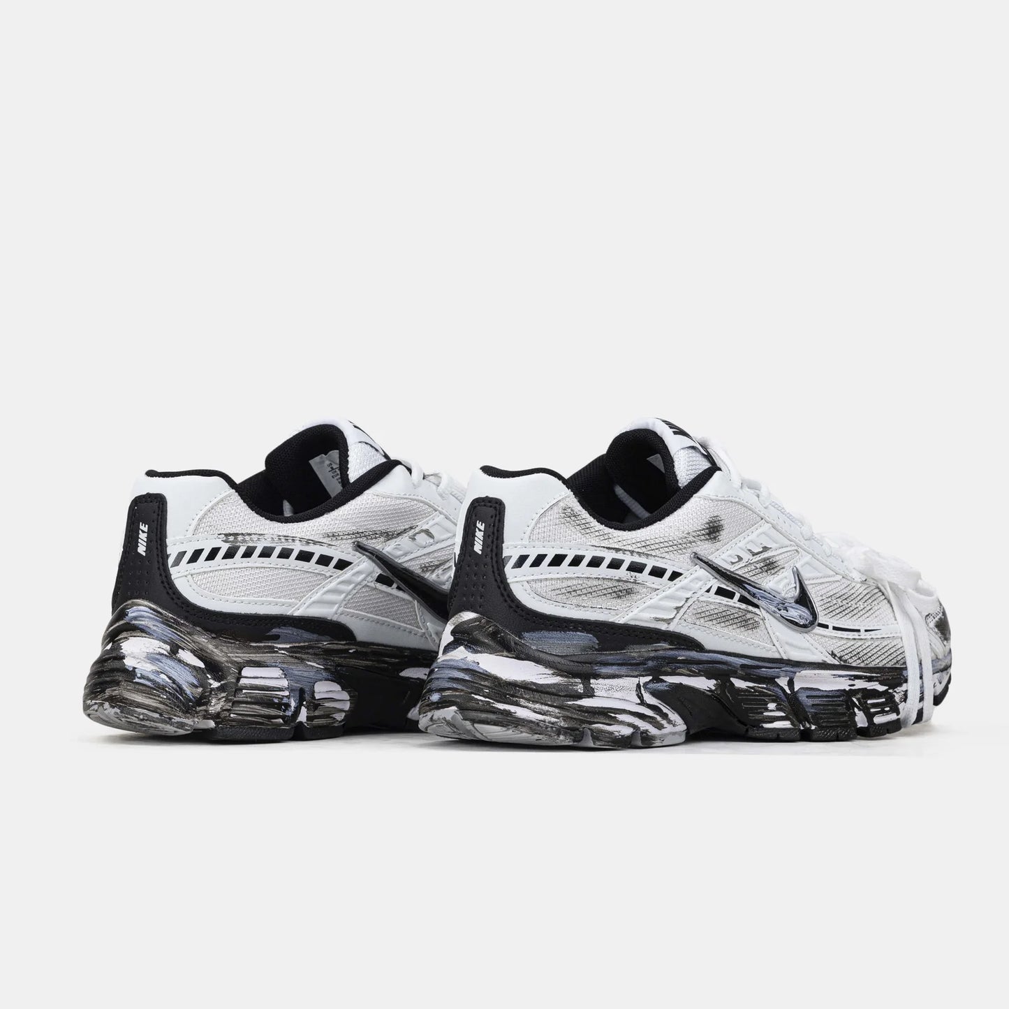 ## Nike Initiator Custom White Black Sneakers