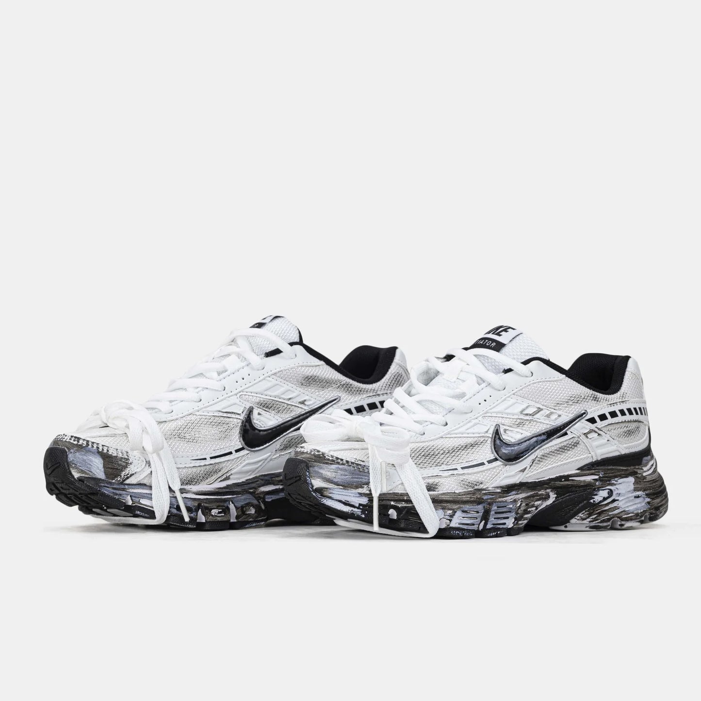 ## Nike Initiator Custom White Black Sneakers