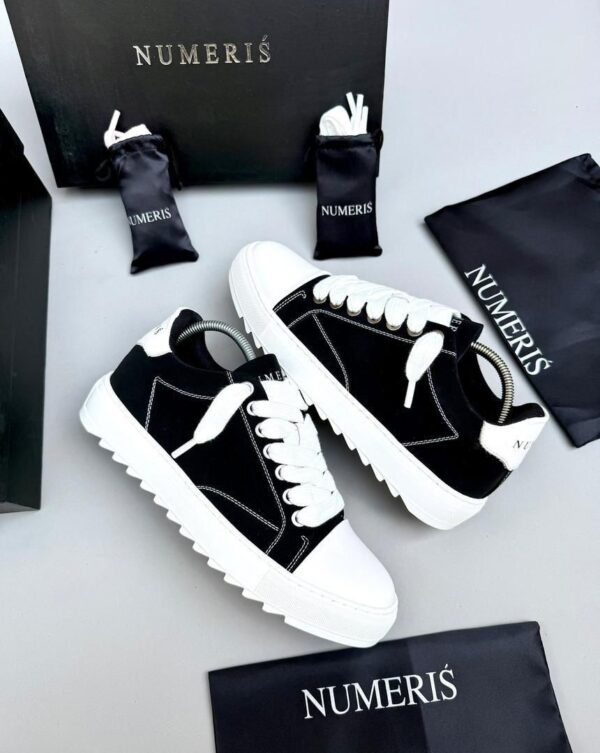 Numeris Atelier Black White Mens Sneakers