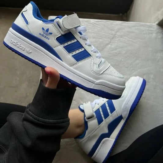 adidas Forum Low – White / Royal Blue