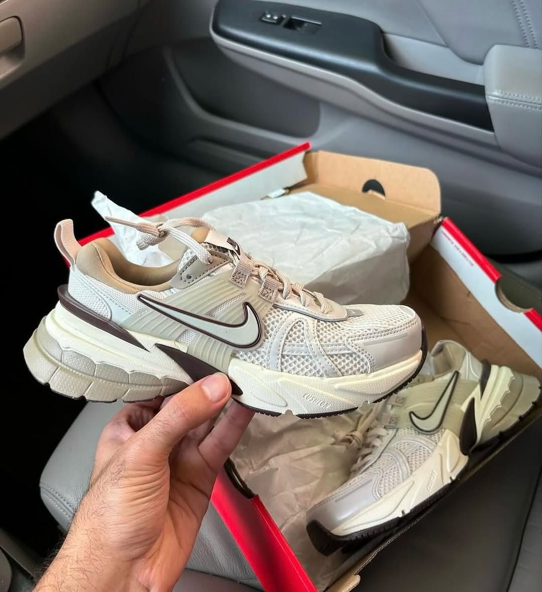 **Nike V2K Run “Light Orewood Brown” – Women’s Sneakers**