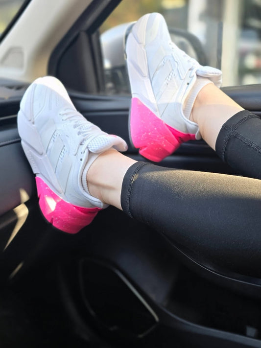 adidas Adistar – White / Pink
