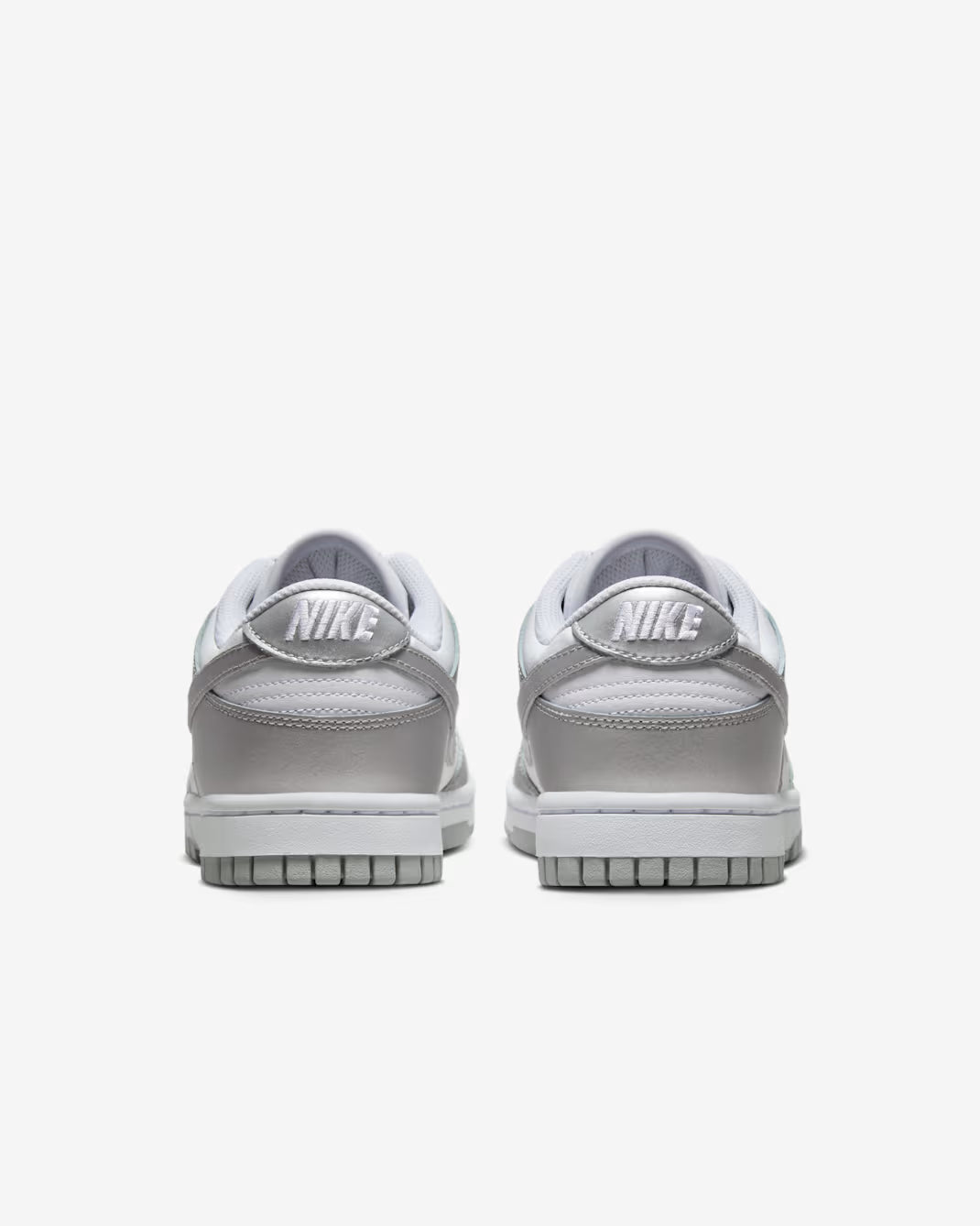 ## Nike Dunk Low White Silver Sneakers