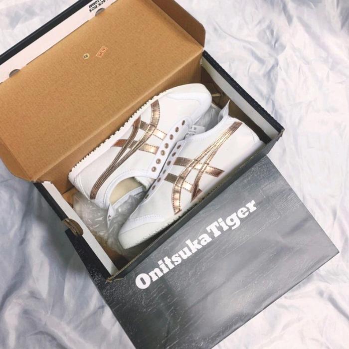 Onitsuka Tiger Mexico  White x Gold Women's