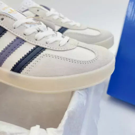 **adidas Originals Gazelle Indoor White Blue Mens Sneakers**