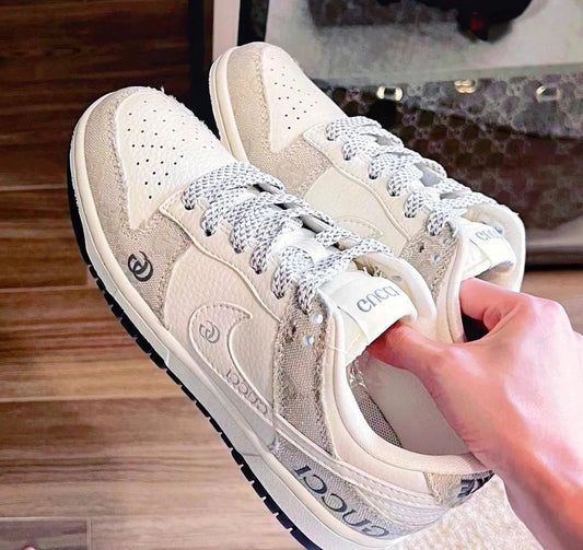 Gucci x Nike Dunk Low White&Gray