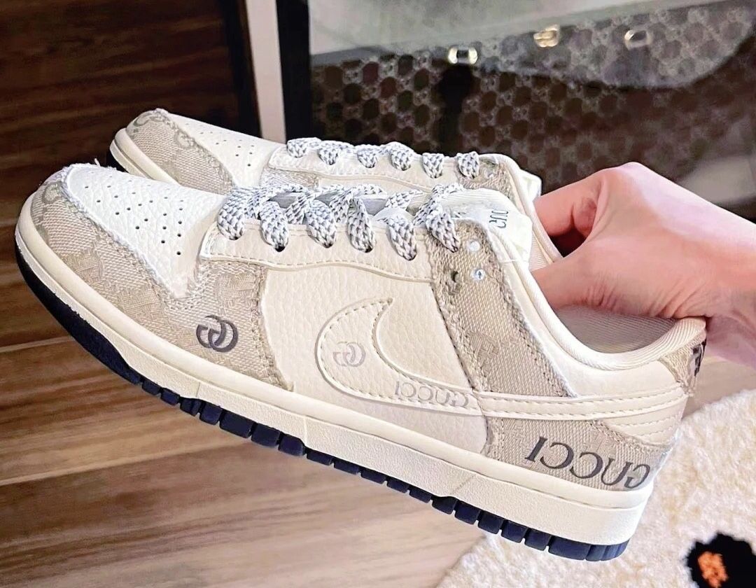 Gucci x Nike Dunk Low White&Gray