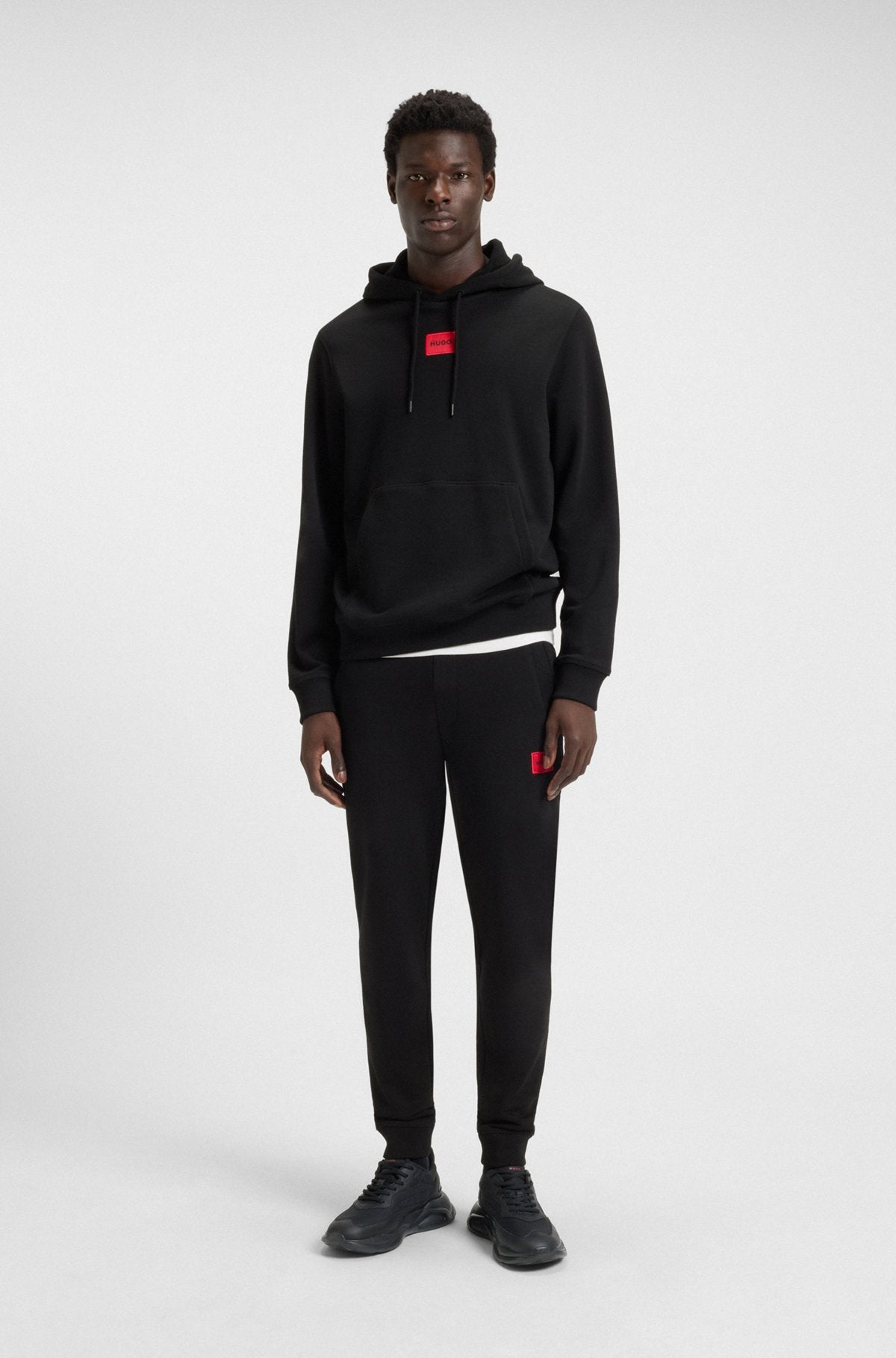 Hugo Men's Leon Runn Casual Trainers Black