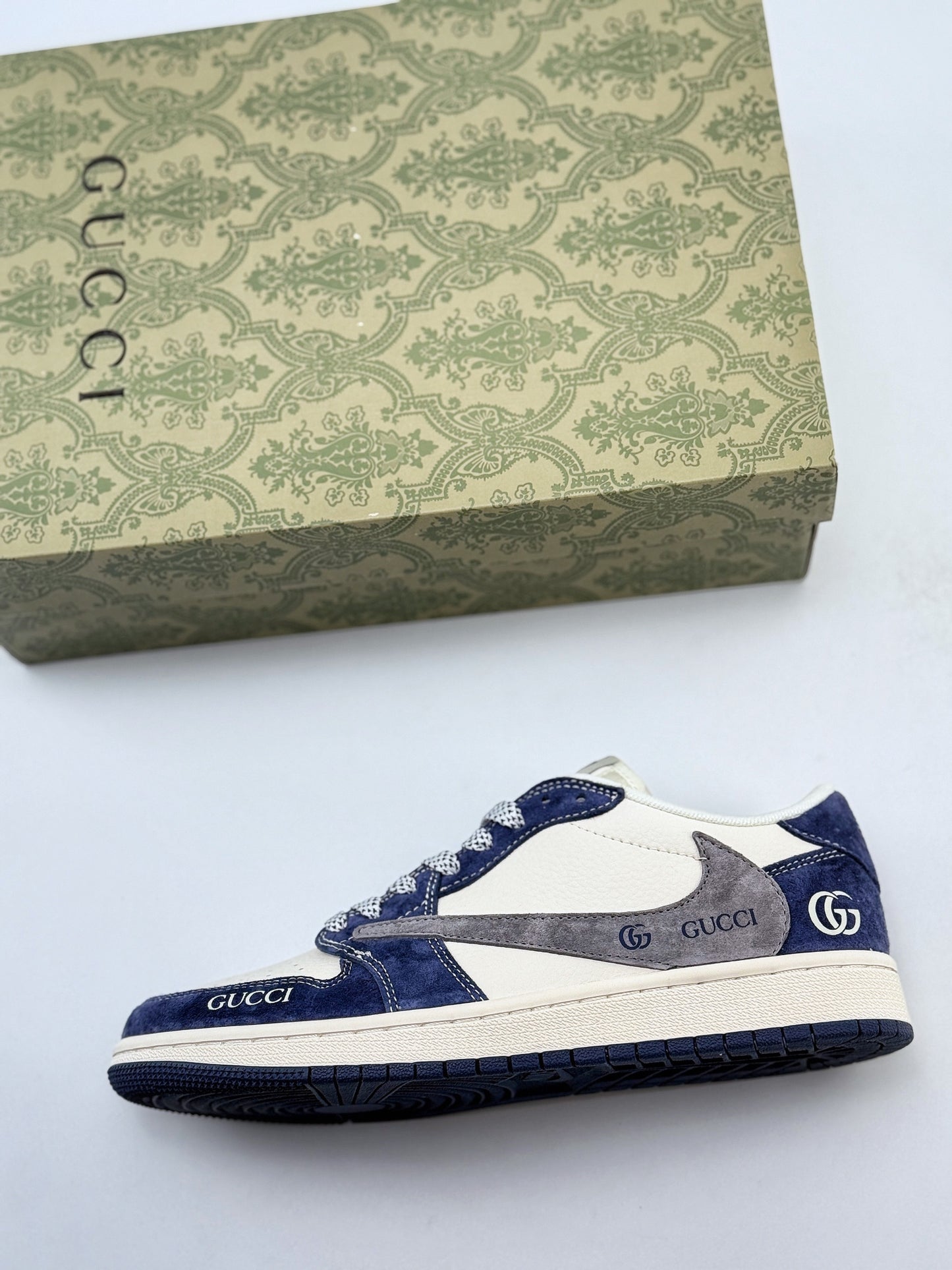 Travis Scott x Nike Air Jordan 1 Low “Gucci-Inspired”