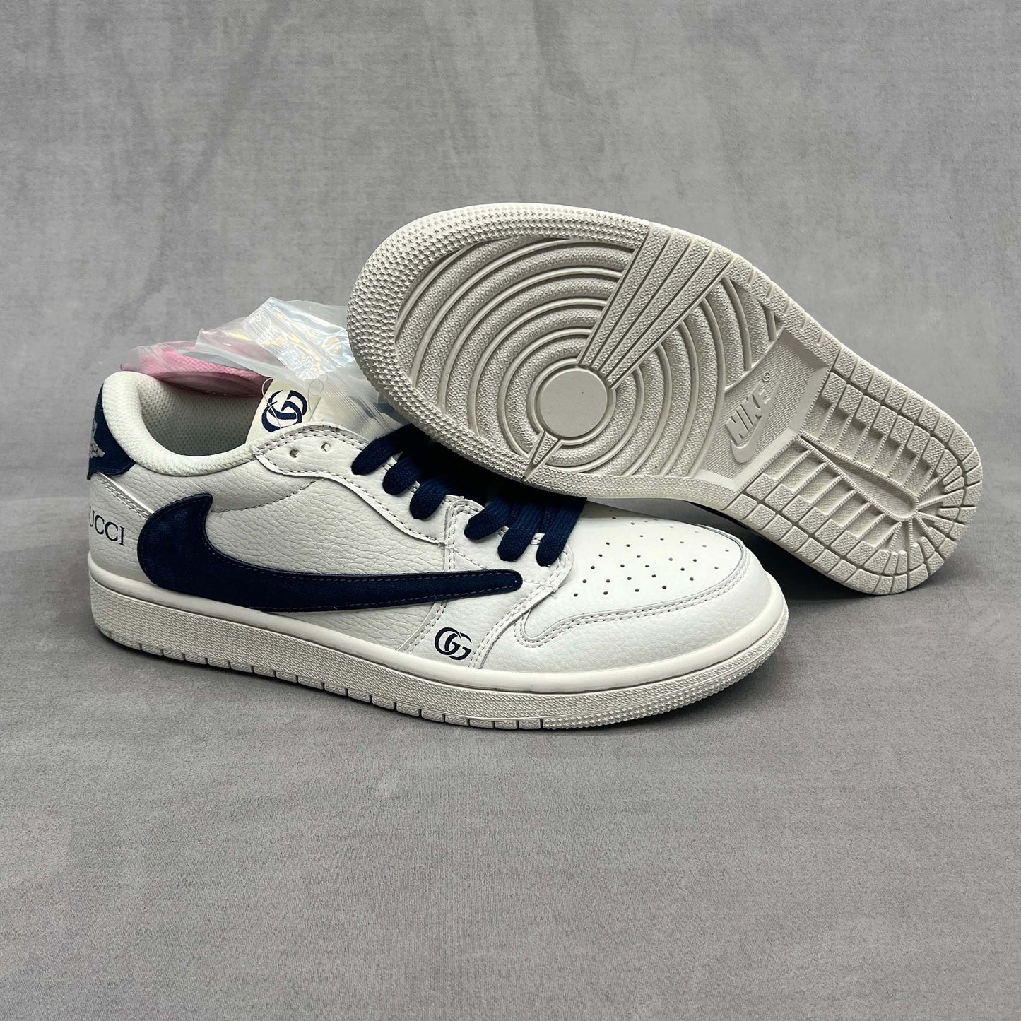 Gucci x Nike Dunk Low White&Navy