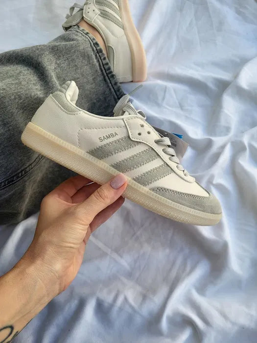 Adidas Samba White x Gray