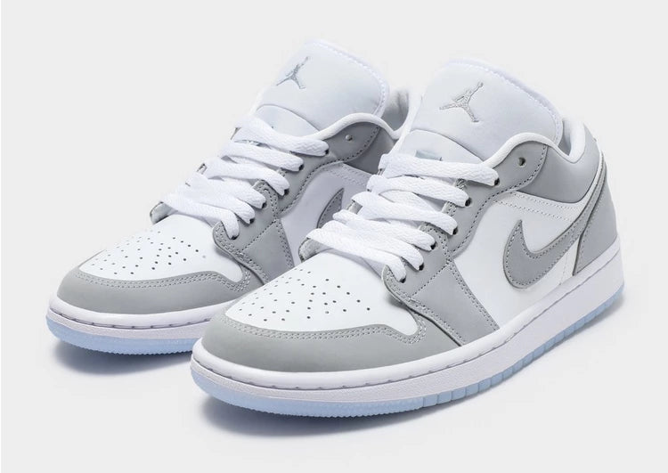 Nike Air Jordan 1 Low Men Sneakers - White/Wolf Grey