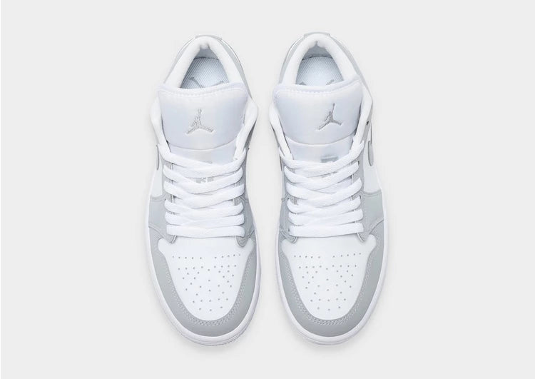 Nike Air Jordan 1 Low Men Sneakers - White/Wolf Grey