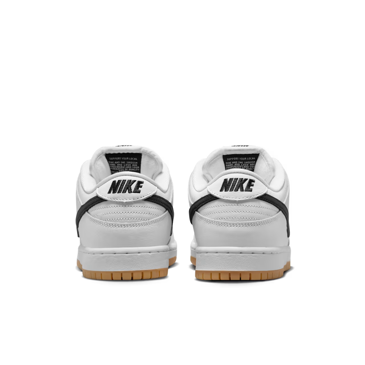 Nike SB Dunk Low White and Gum Light Brown